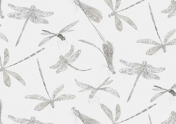 Dragonflies, Soft White - Made to Measure Curtains - Image 9